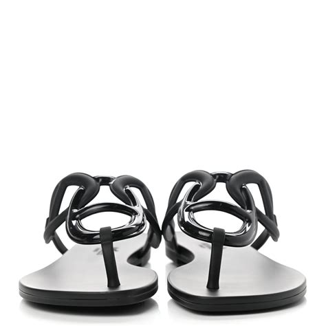 hermes rubber womens egerie sandals|hermes slip on sandals.